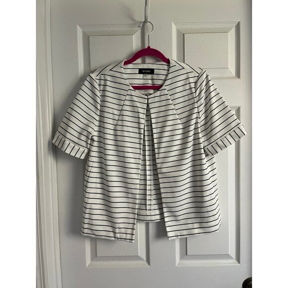 Striped Blouse Blazer - Picture 1 of 3